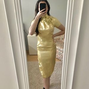 Silverlake Yellow Cheongsam, XS